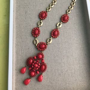 2-way Red Statement Necklace